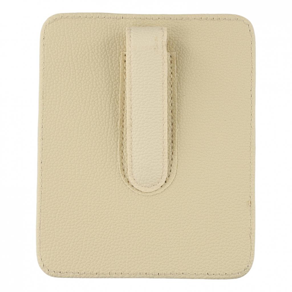 Secure and Accessible Car Sun Visor Organizer PU Leather Storage Pocket