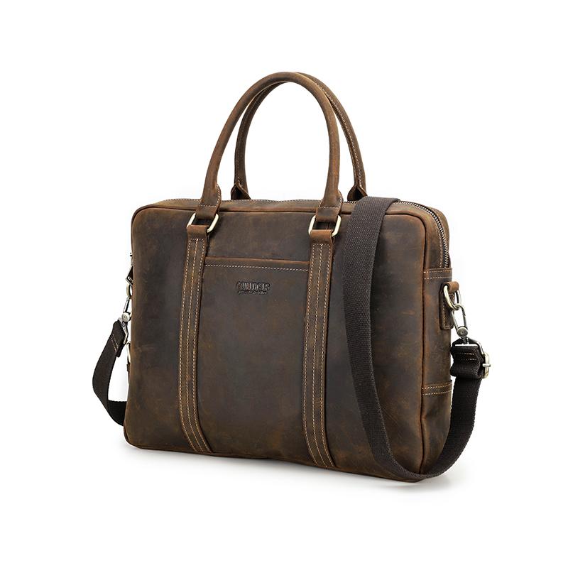 CONTACT S Мужской портфель из натуральной кожи 14 — фото 4