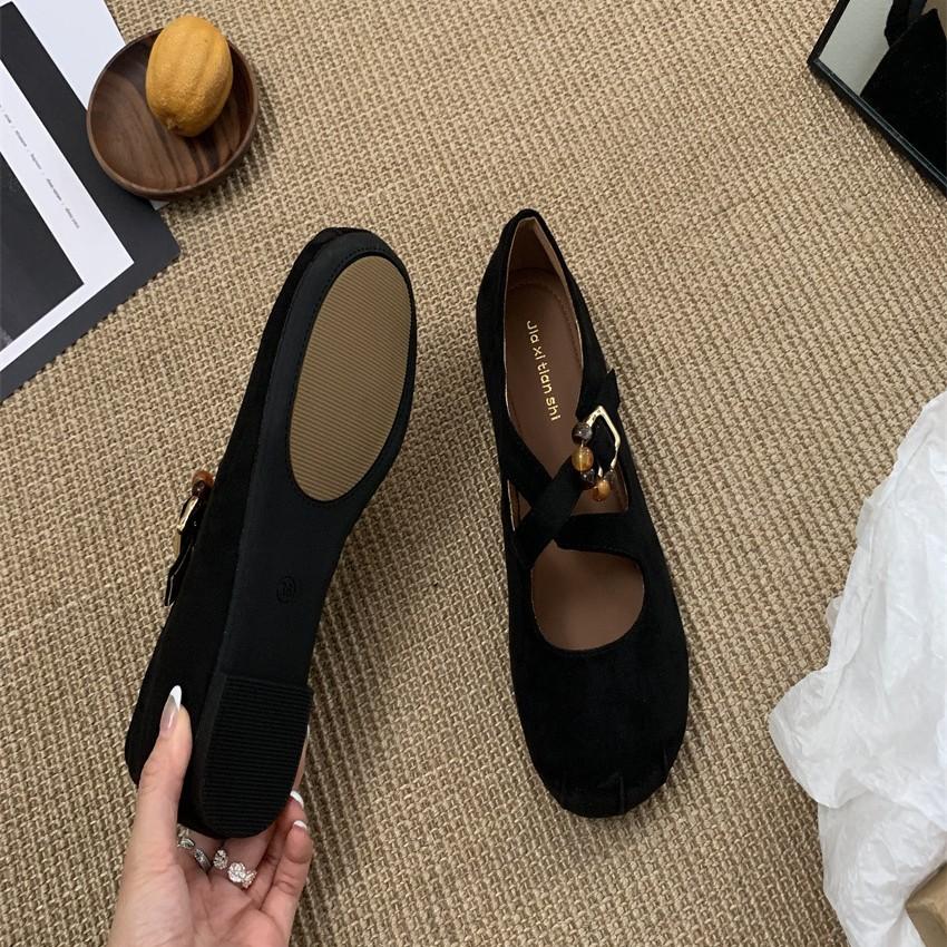 2025 new platform Mori women's style with skirt retro light mouth single shoes leopard print fashion daily versatile Mary Jane shoes