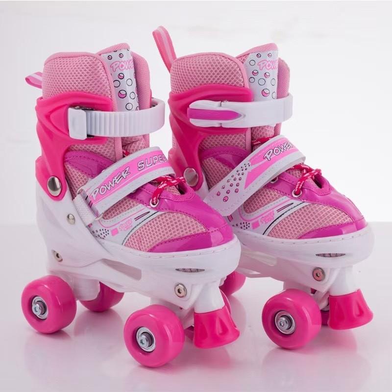 Adjustable Roller Pvc Skates For Kids With Brakes Wheels Safe Design Outdoor