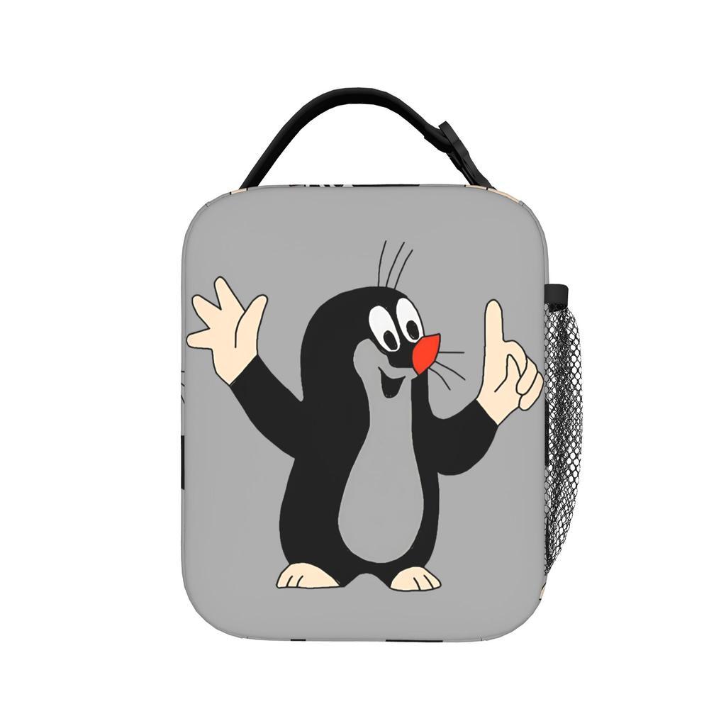 Czech Cartoon Krtek Mole Mult Lunch Bag For Child Graphic Design Lunch Box School Cooler Bag Zipper Oxford Tote Food Bags
