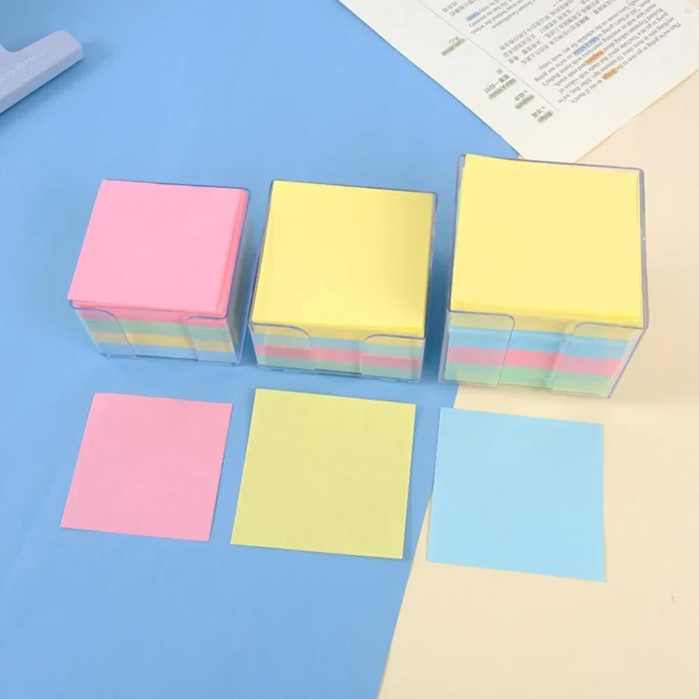 500/750Sheets Color Posted It Sticky with Acrylic Box Notes Pads Memo Notepad Notebook Stationery Posits Student Message Sticker