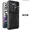 Kryt Slide Lens Armor Funda pro Xiaomi Redmi 15 5G Global 169mm Kryt pro Redmi 15 4G 171mm Kryt Magnetický Prsten Stojan Držák Kryt Capa