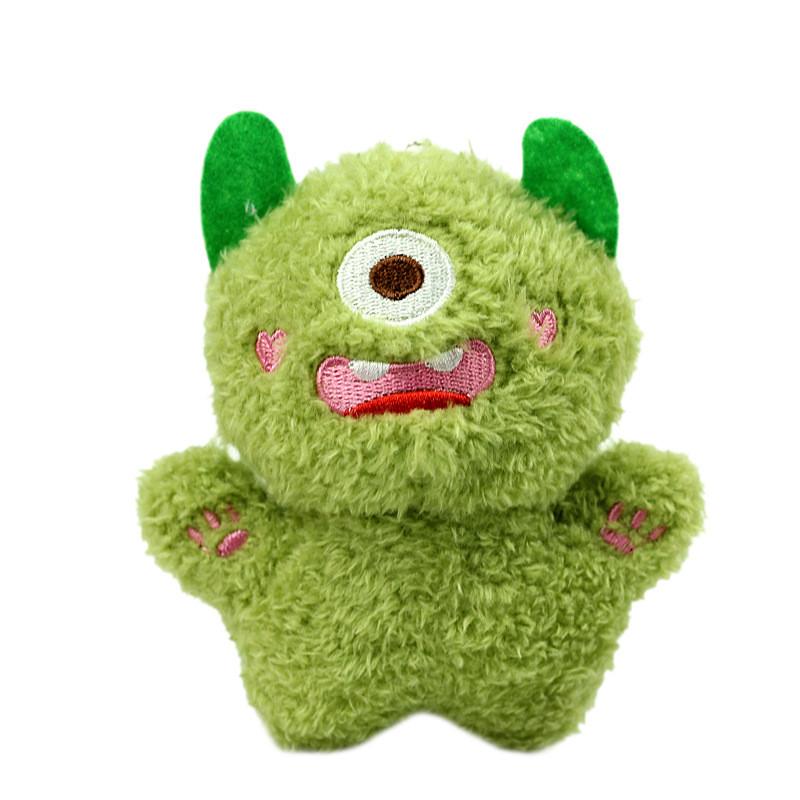 Plüschmonster-Schlüsselanhänger mit niedlichen großen Augen zur Rucksack-Dekoration und als Geschenk