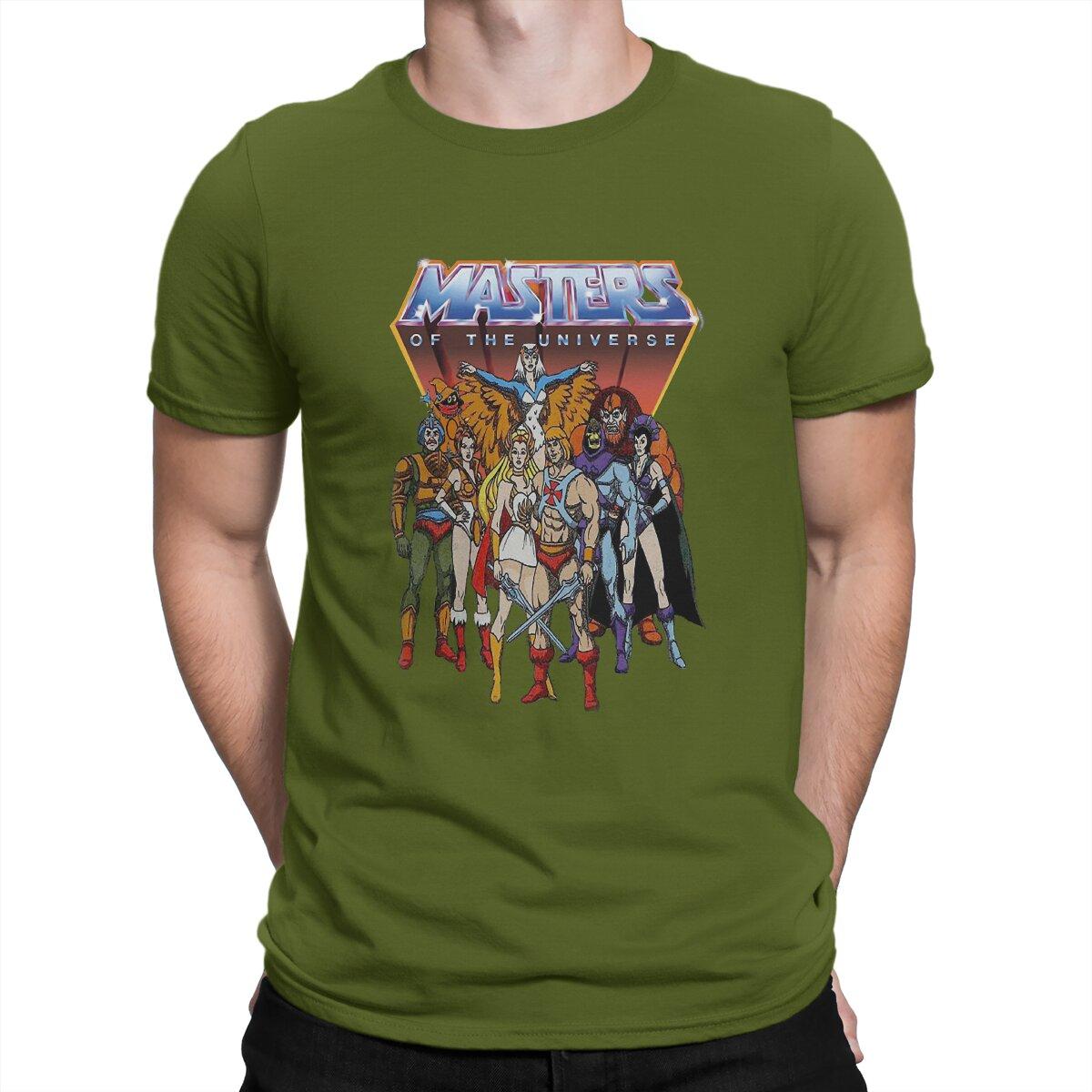 Beautiful winter He-Man Special T-shirt Masters Of The Universe Vrijetijds T-shirt Nieuwste T-shirt Voor Mannen Vrouwen S legergroene kleur