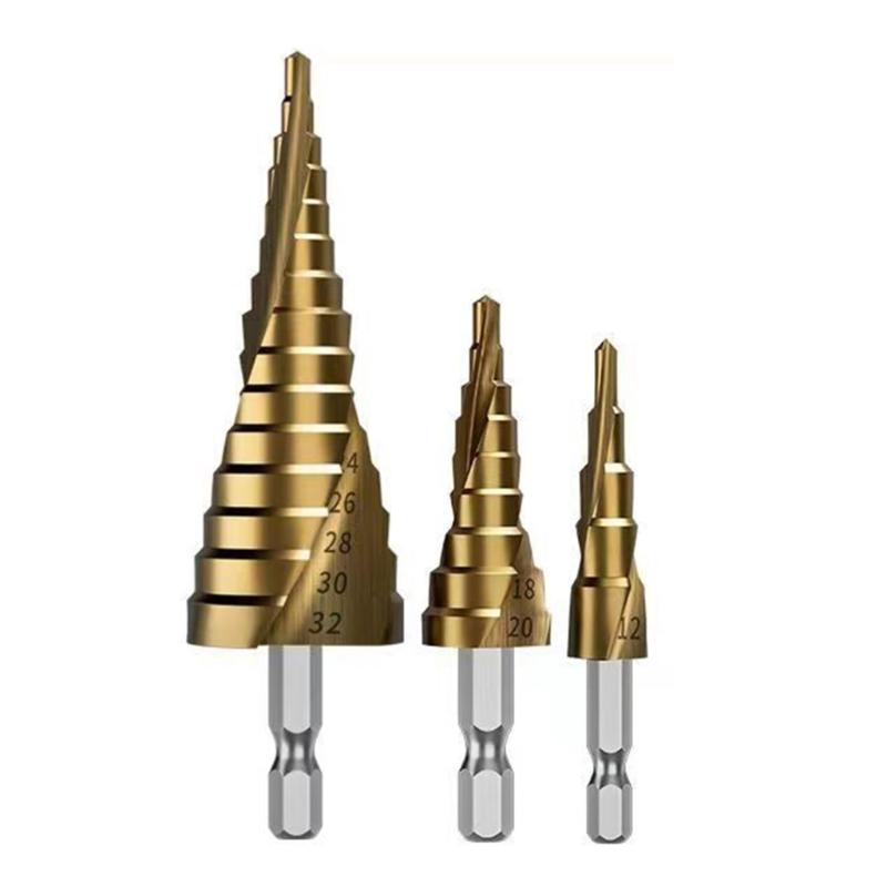 Step Drill Bit Drill Bit Titaniums Milling Cutter For Woodworking Metal Core Hole Opener