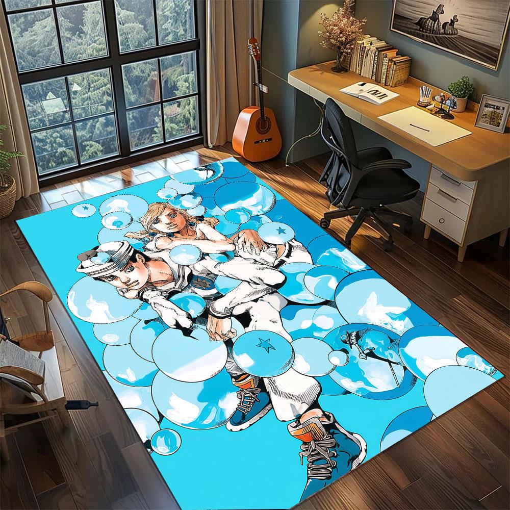 Joseph Joestar JoJo Carpet for Living Room Bedroom Home Decor Cool Movie Mat Play Floor Mat