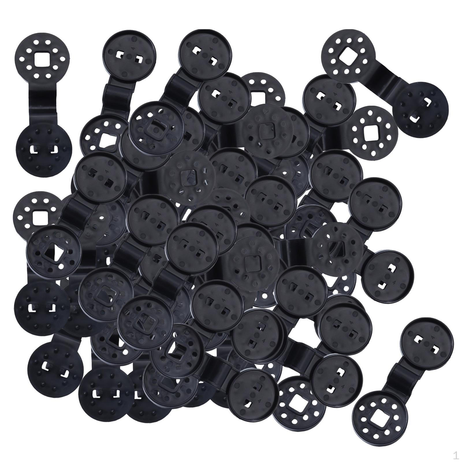 100Pieces Shade Cloth Clips Round Fixed for Net, Anti Bird Netting, Garden