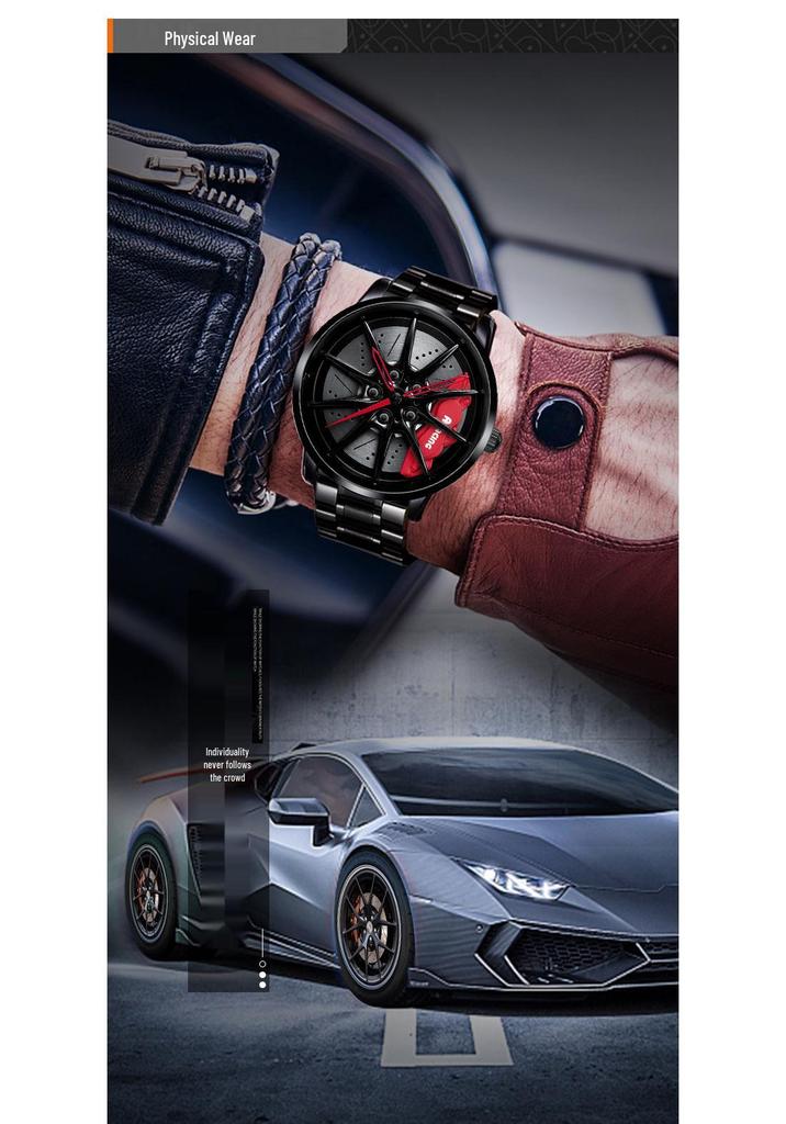 SVJ Watch RAYS-G25: Three-Dimensional Hollow Dial for Car Modification - Cultural Conceptual Mechanical Design