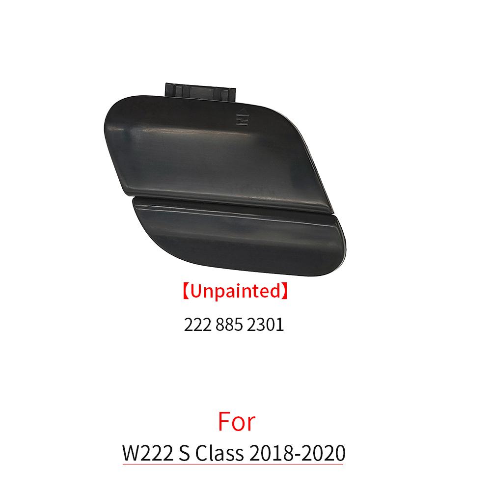 For Mercedes W222 Car Rear Bumper Tow Hook Cover Cap Black For Benz S Class 2018- S300 S350 S400 S500 S600 2228852301