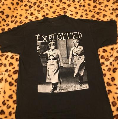 T-shirt Manches Courtes Coton Noir The Exploited Band Pour Hommes S-4XL ND020 T-shirt Mixte