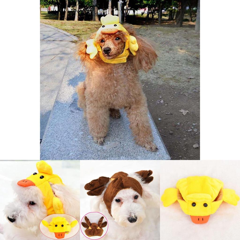 Entzückende Hübsche Haustier Hund Katze Hut Mütze mit Rentier- und Entenkostümen