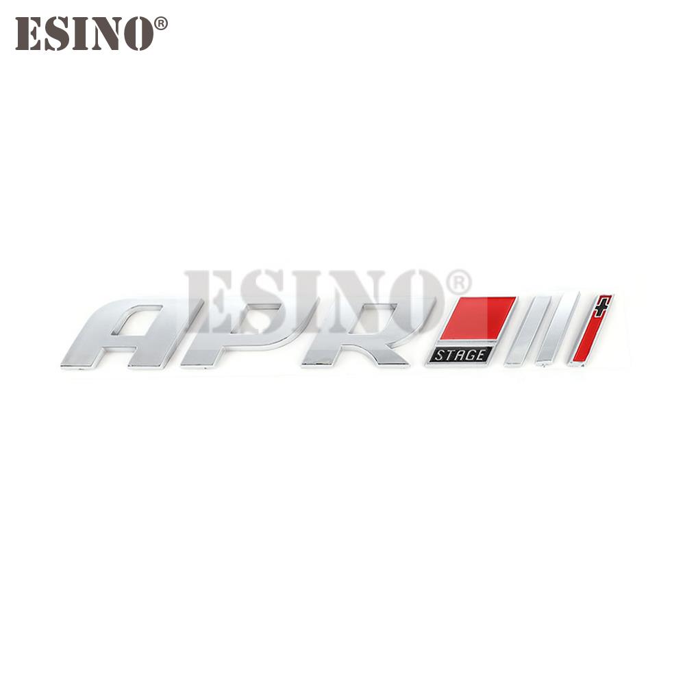 

3D APR Logo Car Stickers Auto Badge Emblem Decal for APR Stage Logo For A4 A5 S4 S5 RS4 RS5 RS6 Q5 S5 Golf GTI R Scirocco R20 срібний