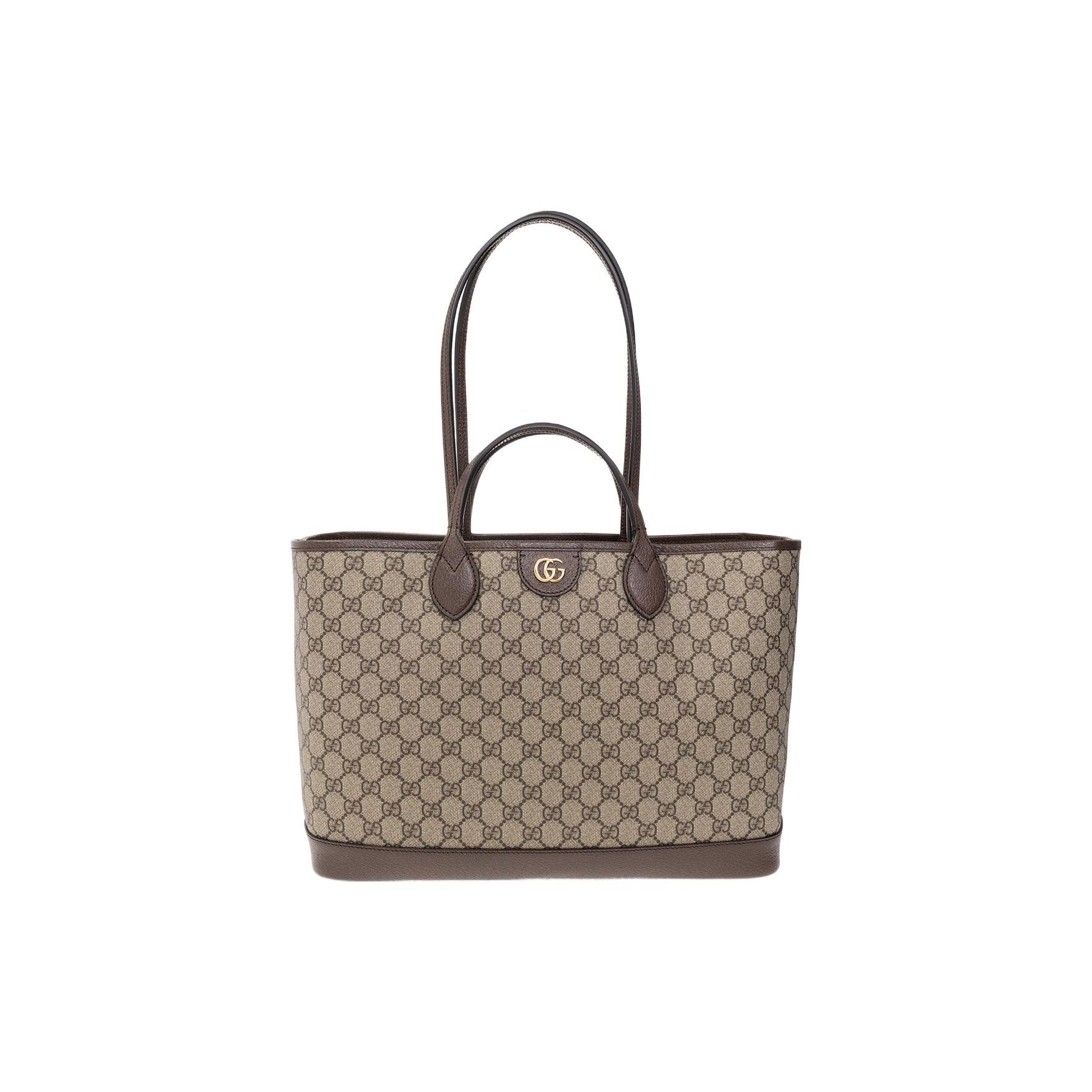 

Gucci Ophidia Середня сумка-тоут Бежевий/Ебоні Жіночі сумки-тоут Коричневий 739730-K9GSG-8358 Basic Set (Bag+Dust Bag)