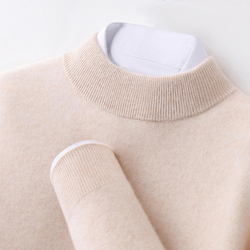 

Мужской кашемировый пуловер с полувысоким воротом - Теплый и стильный для осени/зимы XXL for 180-200 lbs