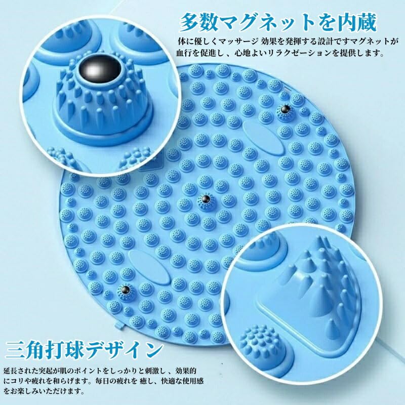 Foot Reflexology Shiatsu Foot Massage Mat for Relieving Fatigue D&Z Mat, Board, (Purple, 35cm)