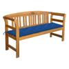 Day and Night - Day and Night Garden Bench with Cushion Solid Acacia Wood 157 Cm