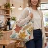 Fall Maple Leaf Print Tote Bag Casual Large Capacity Handbag for Daily Use