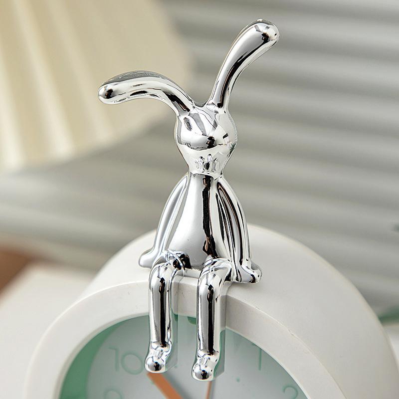 Cute Rabbit Ornament Kawaii Office Desktop Ornament Decorative Rabbit Figurines Car Interior Accessories Room Decor
