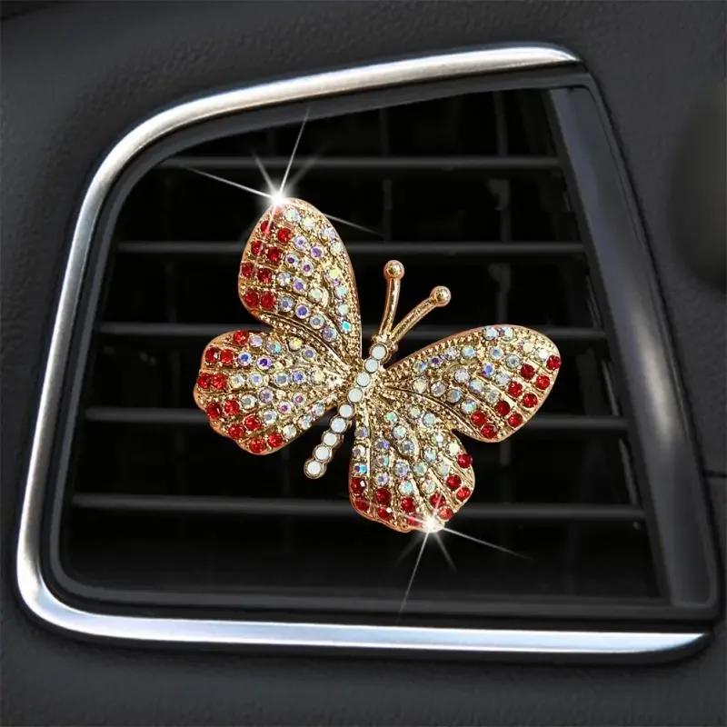 Universal Water Butterfly Auto Air Freshener Durable Exquisite Car Air Outlet Perfume Clip Fragrance Accessory