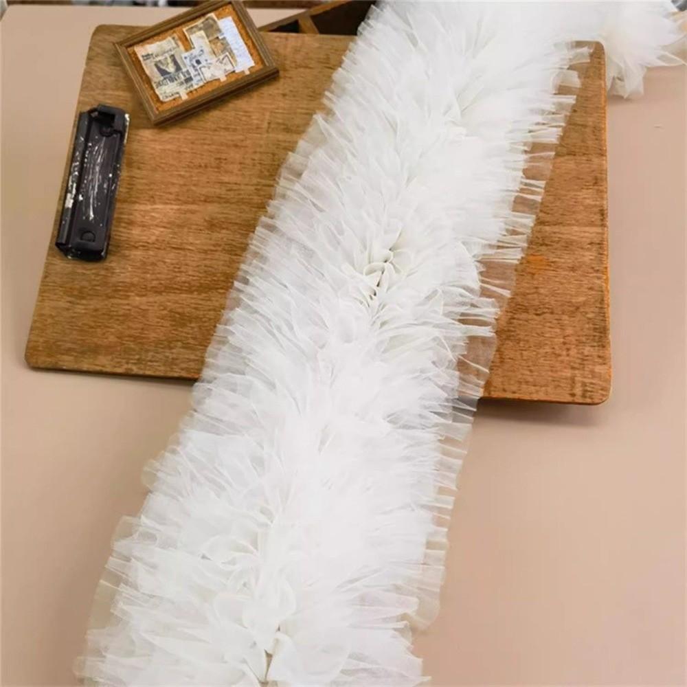New Multi-layered Lace Mesh Trim Fluffy DIY Skirt Hem Decoration Ruffled Edge Encrypted Dress Lace