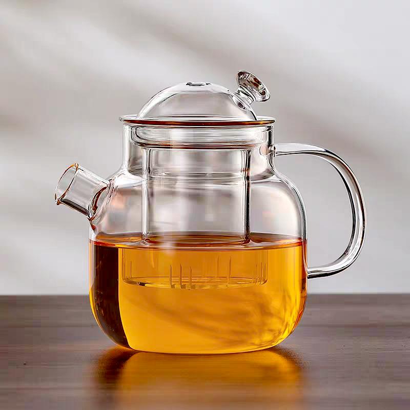 

Японский стиль 680 мл Термостойкие стеклянные чайники с ситечком для заваривания травяного и цветочного чая Набор для чайной церемонии Кунг-фу Посуда чистый