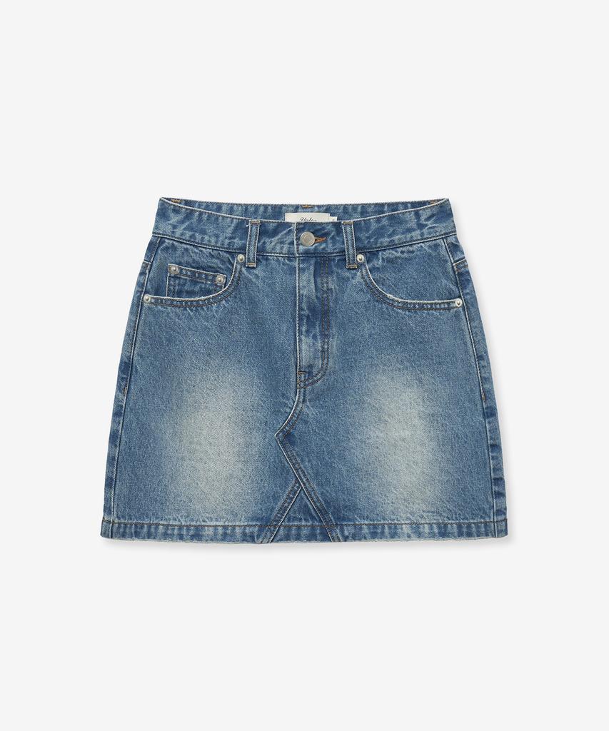 Yale Denim Mini Skirt_Light Blue