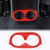 Red Rear Water Cup Holder Frame Cover Trim Bezels for 2007-2010 Jeep Wrangler JK