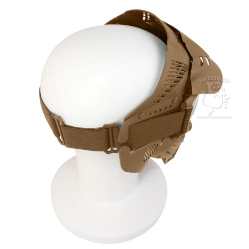 SHENKEL Full Face Shooting Mask with Goggles and Face Guard (Tan, mask-019tan)