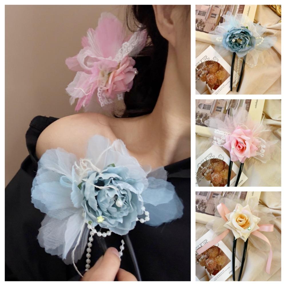 

Звезда Имитация Цветы Шпилька Кристалл Бант Палочка Для Волос Креативная Жемчужина Роза Палочка Для Волос Полуузел