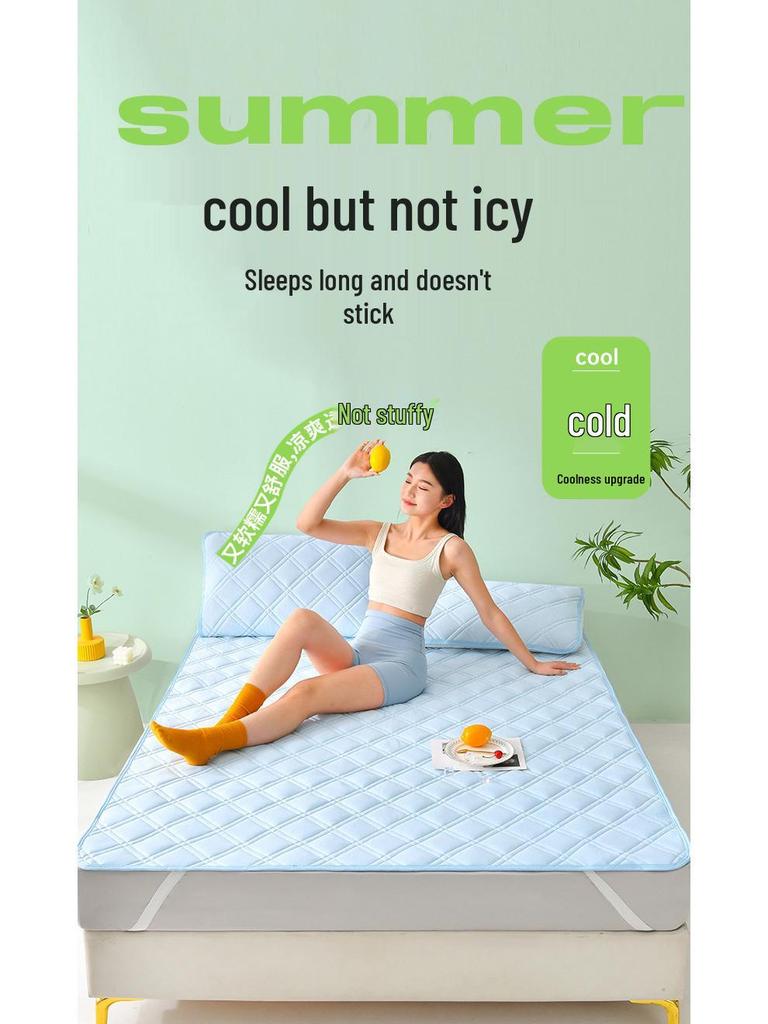 Breathable Cooling Mattress Mat - Soft, Machine Washable Summer Bedding (1.5m/1.8m)