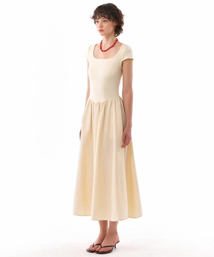 Retour Deux Vingt Quatre Florence Midi Dress (Cream)