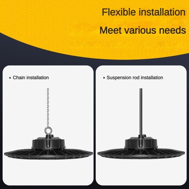 100W/150W/200W Swimming Pool Indoor High Brightness LED Ceiling Light UFO Industrial Mining Light Workshop Waterproof Lighting Lamp