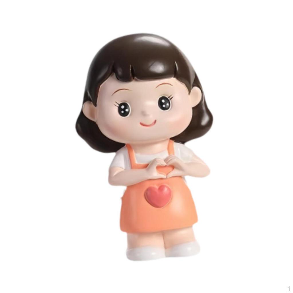 Mom Miniature Figurine Doll Cake Topper Tabletop Ornament Mother's Day Decoration for Birthday