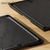  2-in-1 Non-Slip Dog Potty Tray Cat Litter Mat - Waterproof Soft Paw-Friendly Design with Grid Pattern for Easy Cleaning