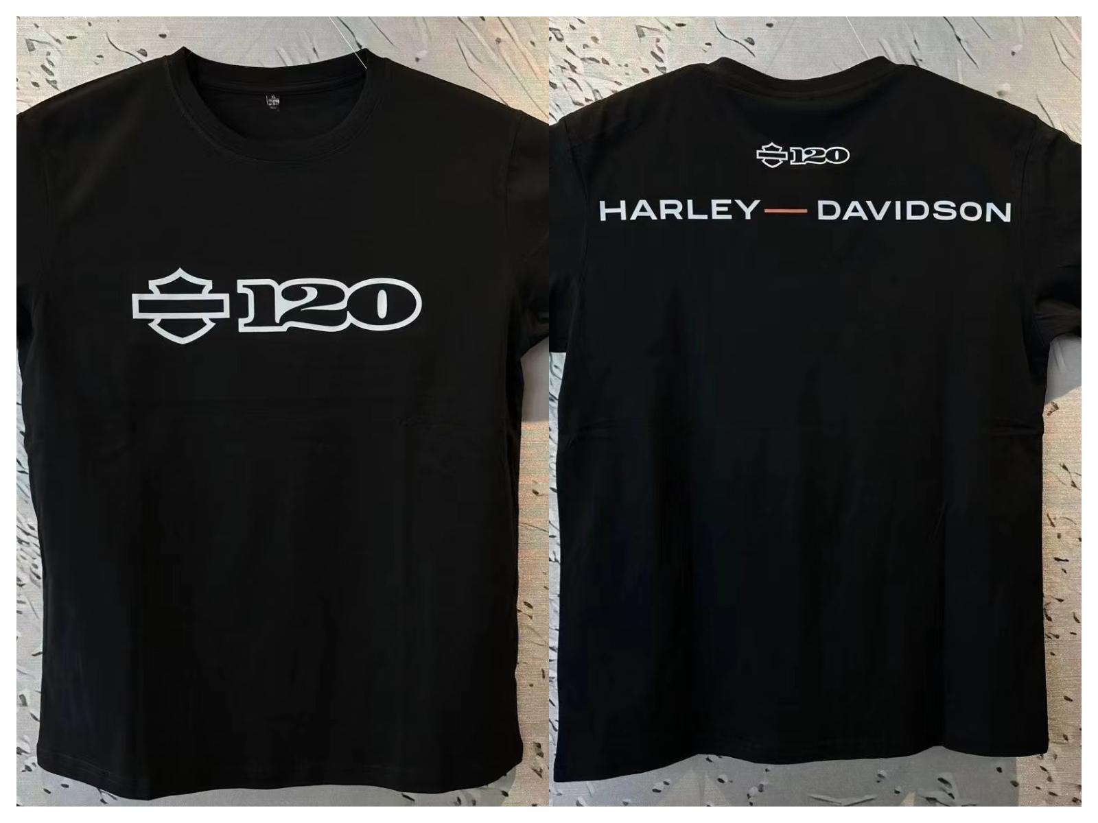 

Harleys Pan America Men s Casual T-shirt Davidson Printed Short Sleeve T-shirt Trendy High Quality Street T-shirt XXXL