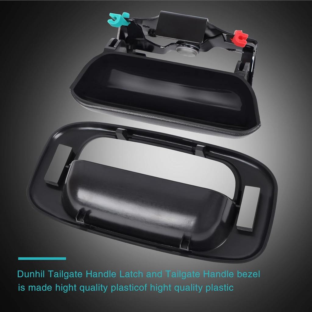 Tailgate Tail Gate Handle & Bezel For Chevy Silverado GMC Sierra 1500 1500HD 2500HD 2500 3500 1999-2007, 15997911 15228539 15228541 15228540 With Rod