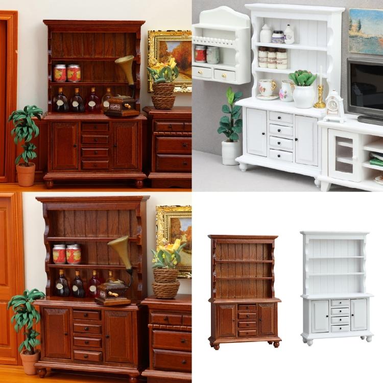 Miniature Wooden Cabinet Model For Dollhouses Accessories DIY Craft Project Bedroom Living Room Tiny House Scene Decoration