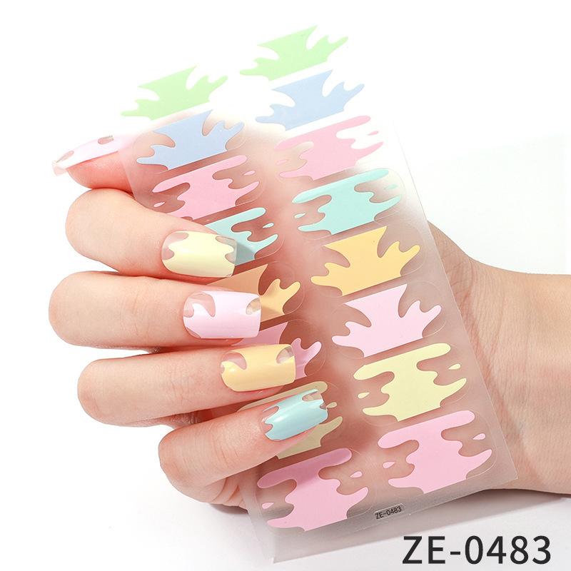 1/3pcs Women Hot Nail Sticker Plastic Sticker Nail Sticker Decals Art Casual Fashion Elegant Randomly