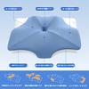 MizuSpark Butterfly-Shaped Sleep Pillow, Memory Foam, 3D Design, Comfortable Sleep Pillow, Neck Relief, Side Sleeper, Washable, Low Profile, Blue