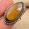 Tiger's Eye Gemstone Handmade Solid 925 Sterling Silver Ring Jewelry For Love