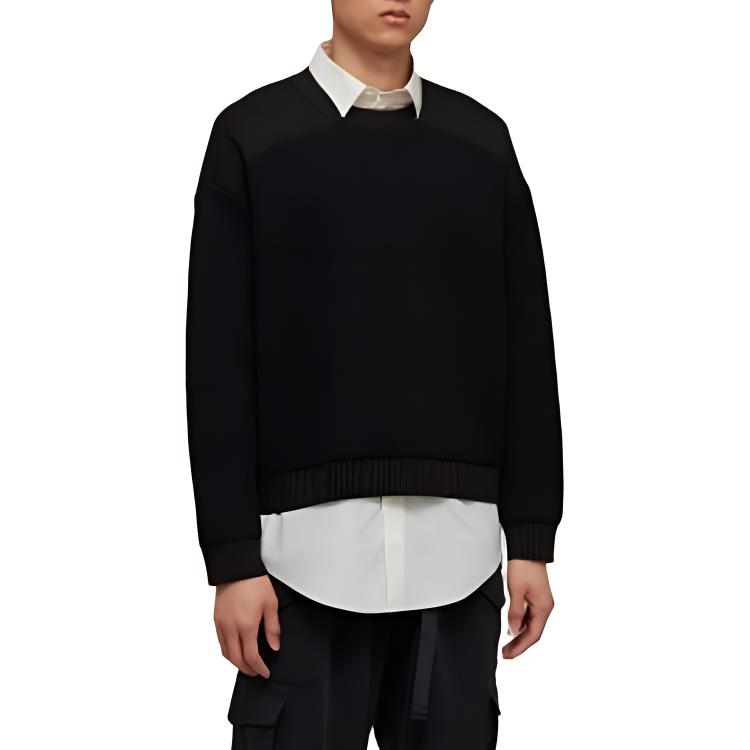 Y 3 Ribbed knit Panelled Jumper H63084