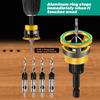4-Piece Drill Bit Set Adjustable Depth Drill Countersink Drill Set