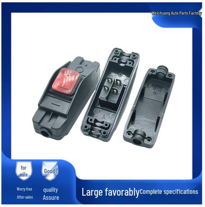 

Водонепроникний вуличний тумблер увімкнення/вимкнення для подовжувача газонокосарки чорний