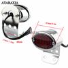 Retro LED Tail Light License Plate Lights Bracket For Harley Brake Stop Lights For Chopper Bobber Taillight Cat Eye Rear Lamp
