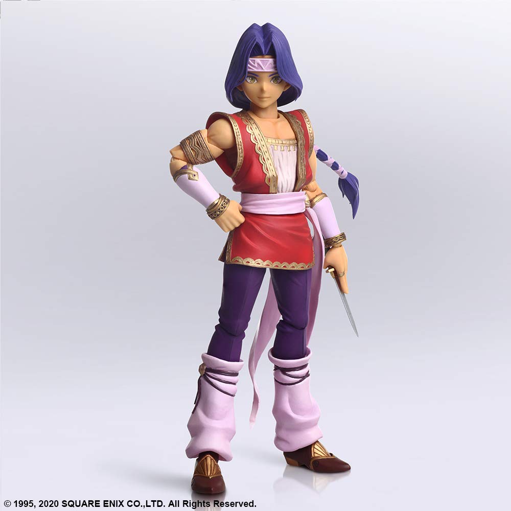 Secret of Mana 3 Trials of Mana Bring Arts Hawkeye & Reese PVC Painted Movable Figure