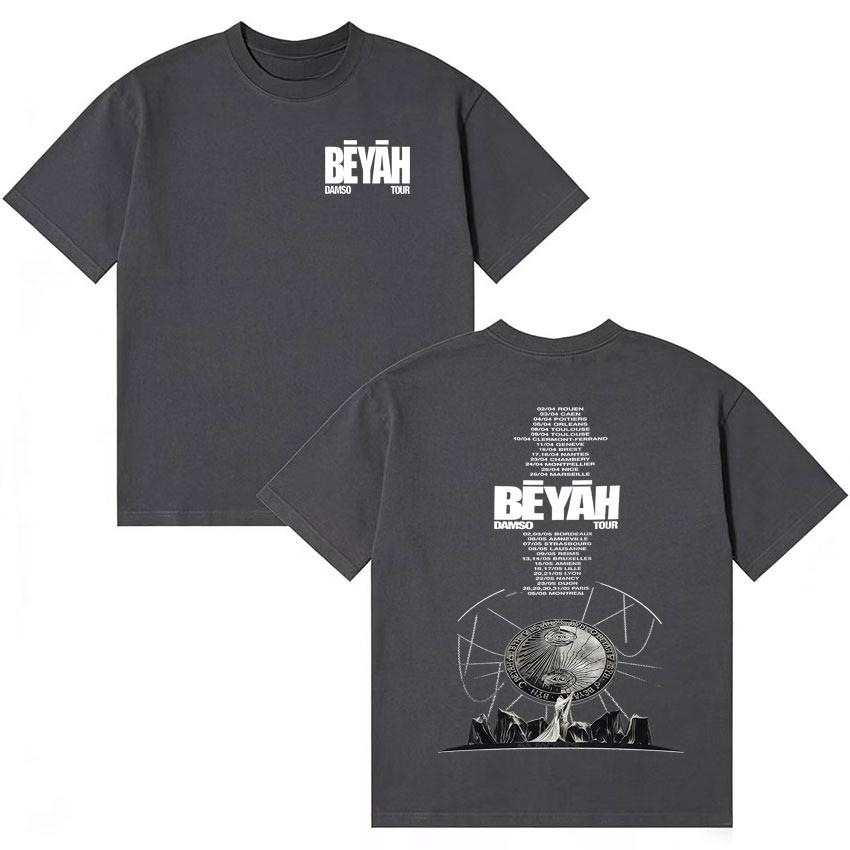 

Singer Damso 2026 Hot Album Fashion Tshrit Oversized Hip Hop Teenagers Short Sleeve summer 100 cotton T Shirt Unisex Wome M