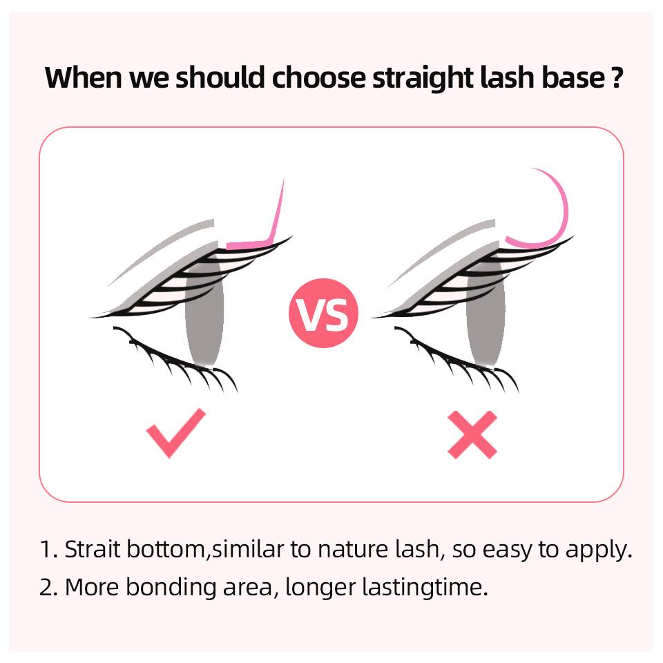 Lashrujade L L+ LC LD LU(M) Wimpernverlängerungen Einzelwimpern geschwungen natürlich weich Kunst Nerz Russisches Volumen Wimpern Make-up Cilios