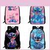 Süßer Stitch Cartoon Rucksack für Kinder mit großem Fassungsvermögen und Oxford-Gewebe
