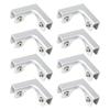 8pcs Tile Connector Clips Aluminum Corner Tile Joining Clip for Easy & Secure Tile Installation In Kitchens & Bathroom